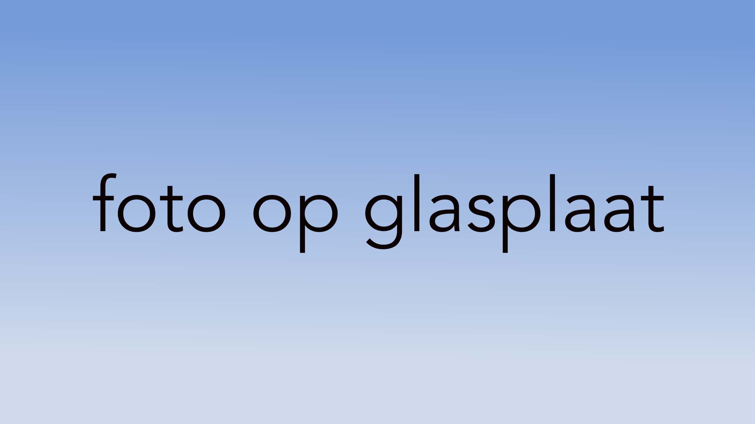 glas schilderij