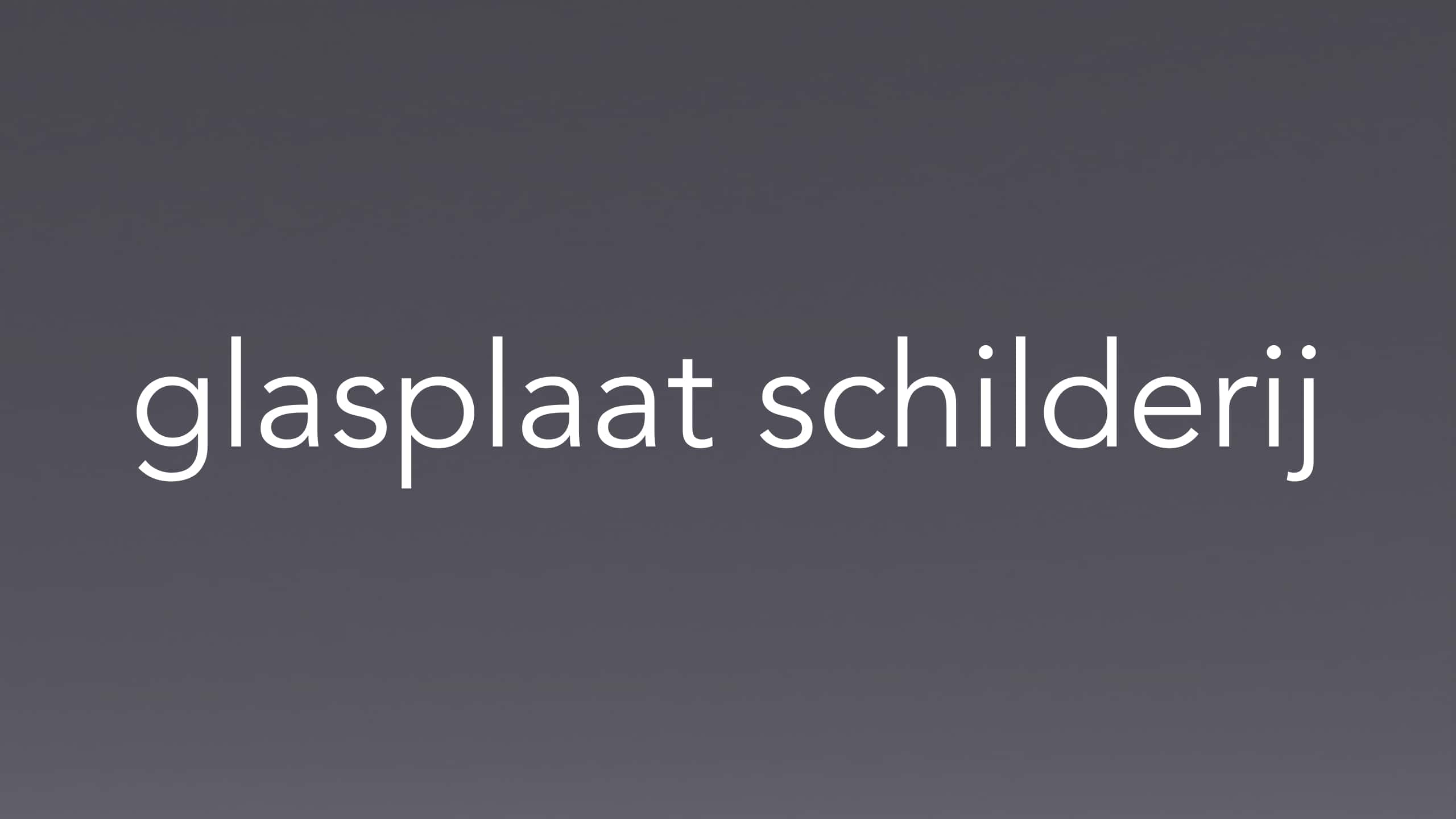 glas schilderij rond